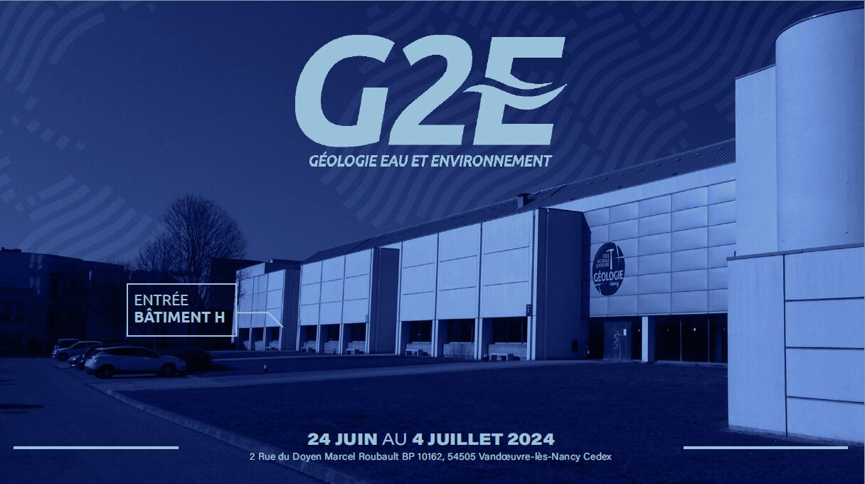 Informations pratiques oraux 2024 Concours G2E Géosciences, eau et