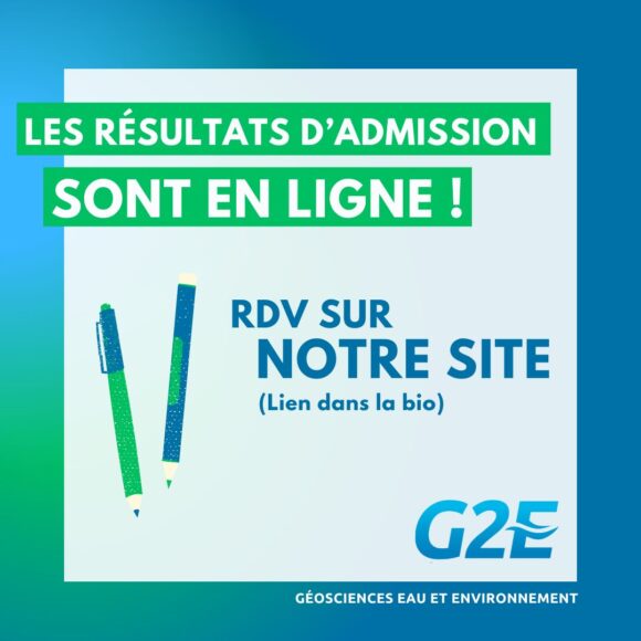 Lire la suite à propos de l’article Concours G2E 2025 : Les résultats d’admission sont en ligne