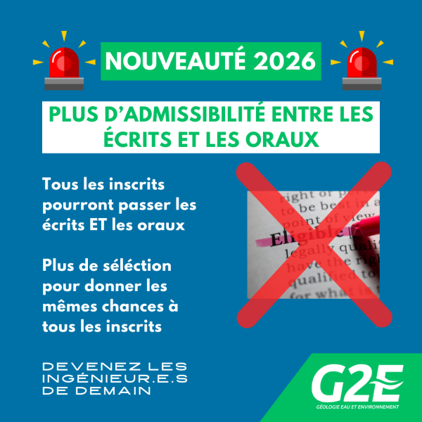 Lire la suite à propos de l’article Nouveauté 2026 : plus d&rsquo;admissibilité entre les écrit et les oraux